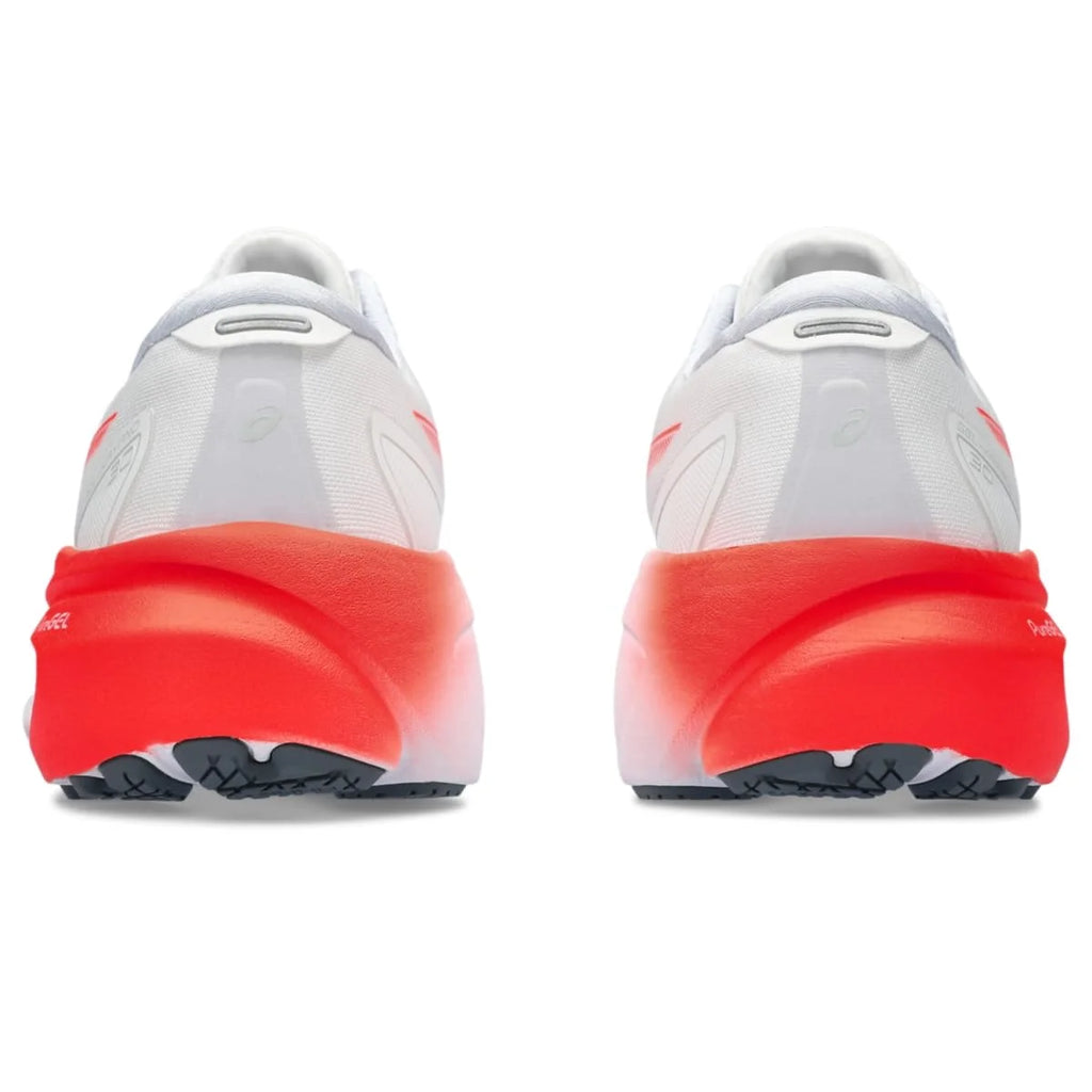ASICS Women's Gel-Kayano 30 Running Shoes, Size 10 US ( Standard ), White/Sunrise RED